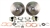 EMPI 22-2910 - REAR DISC BRAKE KIT WITHOUT EMERGENCY BRAKE - ROTORS DOUBLE DRILLED - 5X130 WITH 14X1.5MM THREADS & 5X4.75 WITH 12MM THREADS - SWING AXLE 1958-1967