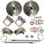 EMPI 22-2913-F DELUXE Rear Disc Brake Kit w/ E-Brake, Double-Drilled 5x130 with 14x1.5mm threads / 5x4.75- with 12mm threads I.R.S. 68 & later & Swing Axle 68