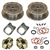 EMPI 22-2929-F - WIDE TRACK W/ HD BRACKETS REAR DISC BRAKE KIT 5X205 WITHOUT E-BRAKE - IRS 1968-1972 - SWING AXLE 1968