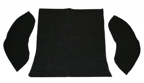 Rear Well and Cargo Area Carpet Kits -1958-64 Bug Sedean  Rear Well Carpet Kit - 3 piece  - Black