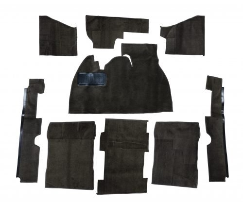 Empi Deluxe Carpet Kit - 1973-77 Super Bettle - 9-piece w/footrest - Black -3919