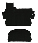 Trunk Carpet Kits - 1973-79- Super  Beetle - sedan  and  Conv - Trunk Carpet - 2 piece - Black - 4287