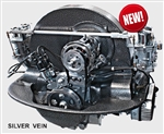 EMPI 8944-S - SILVER VEIN POWDER COATED - REAR ENGINE - NO HEAT NO RISERS