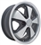 EMPI 9728 - 911 ALLOY RIM - Matte Black w/Matte Silver -  ET 20 - BS 4" - 60* SEAT -5X112 - 15"X5 1/2"