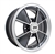 EMPI 9734 - BRM RIM - Gloss Black w/ Polished Lip & Spoke Edges -  ET 15 - BS 3 3/4" - 60* SEAT -4X130 - 15"X4.5"