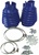 SWING AXLE BOOT KIT - PAIR - BLUE