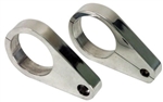 Aluminum Mirror Mount  -  Clamp  for 1 1/2'  Tubing  -  Pair  -   16-8586