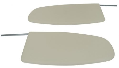 Sun Visors and Clips - Bug - Convertible - Sun Visors - 1958-64 - Ivory - Pair - 4425